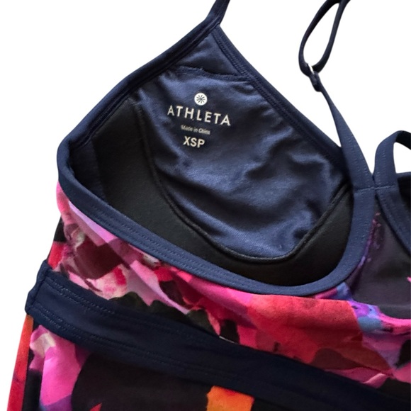 Athleta Shorebreak Swim Dress XSP Floral Athletic Swimwear - Picture 13 of 13